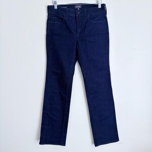 NYDJ Tuck& Lift Marilyn Classic Dark Wash Blue Straight Leg Sz 8 Petite